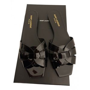 Saint Laurent Tribute patent leather sandals